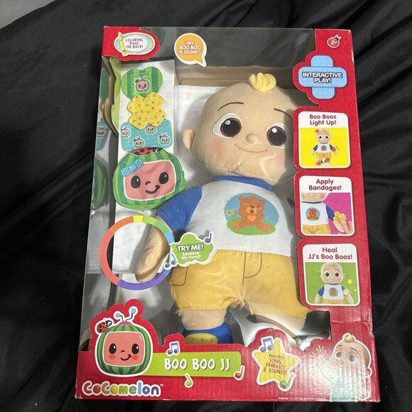 CoComelon Official Boo Boo JJ Plush Doll Interactive Toy Doctor Pretend Play New